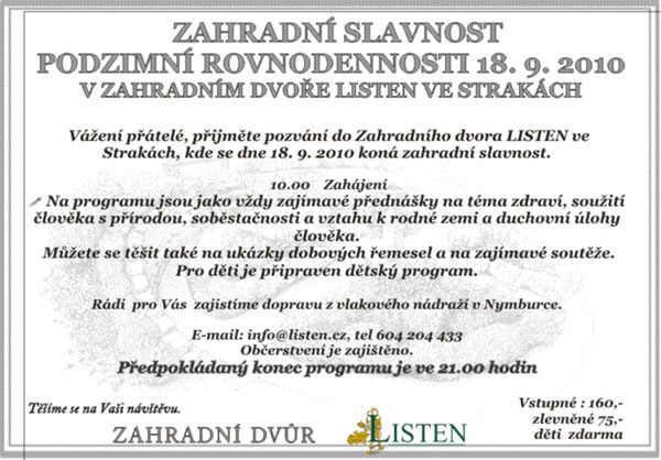 zahradní slavnost